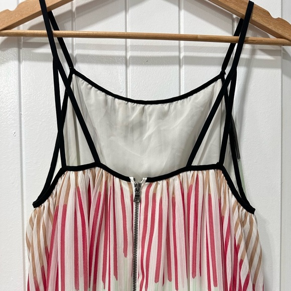 Alice + Olivia Multicolor Striped Silk Dress - Picture 6 of 8